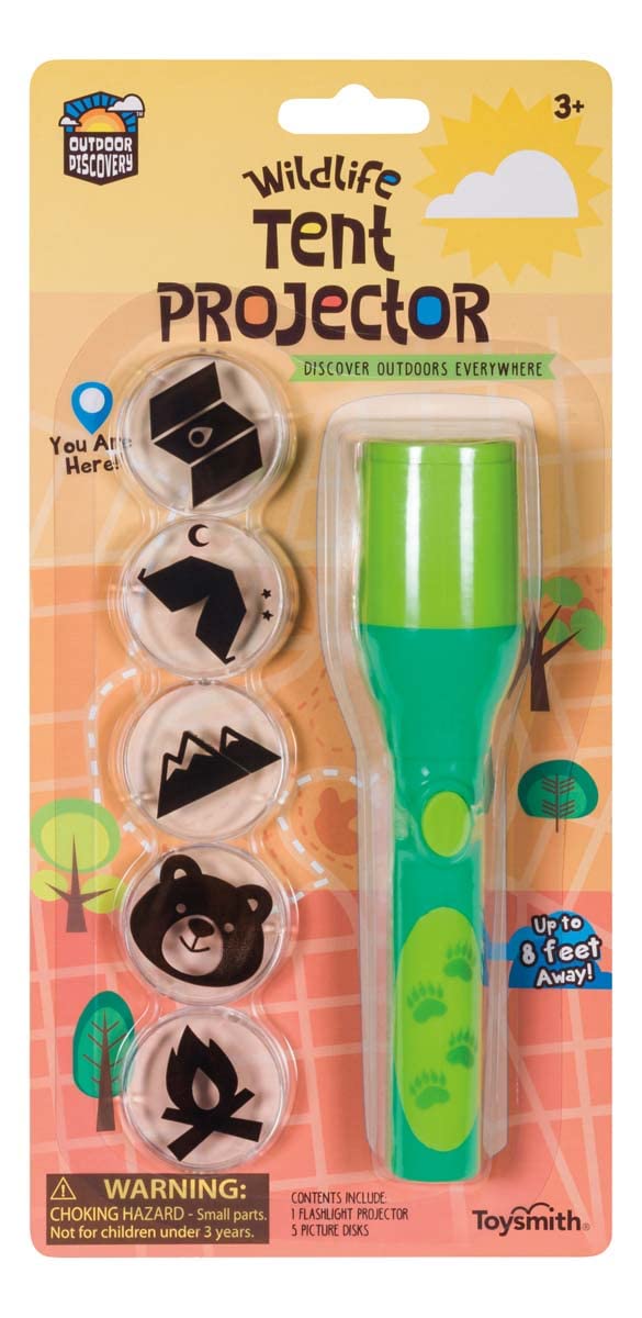 Toysmith Outdoor Discovery Wildlife Tent Projector, Includes 5 Slides