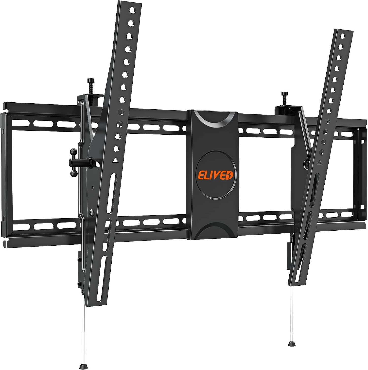 ELIVED TV Wall Mount for Most 37-75 Inch TVs, Holds up to 120 lbs, Universal Low Profile Adjustable Tilt TV Mount Fits 8"-24" Studs, Max VESA 600x400mm, Flat Wall Mount Bracket.