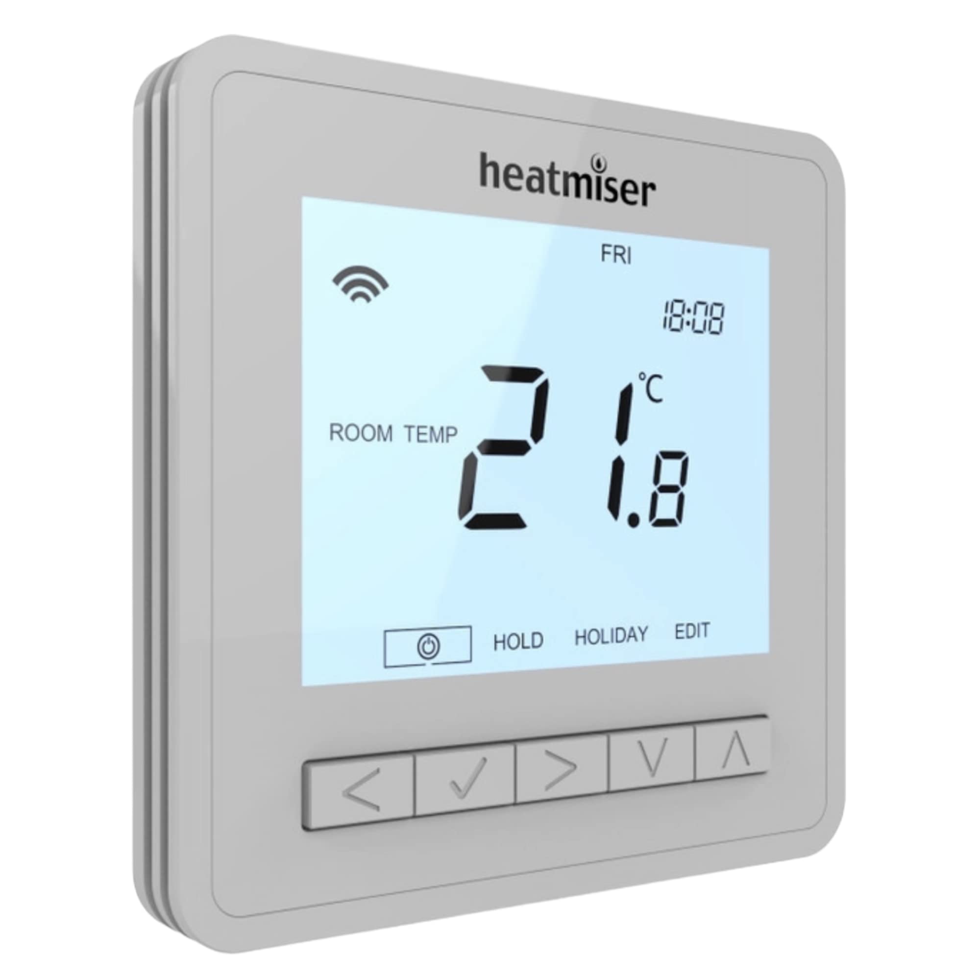 Lavatap Silver Heatmiser Neoair V3 Smart Wireless Programmable Room Thermostat For Use With Rf Switch Uh8-Rf Neohub (Platinum )
