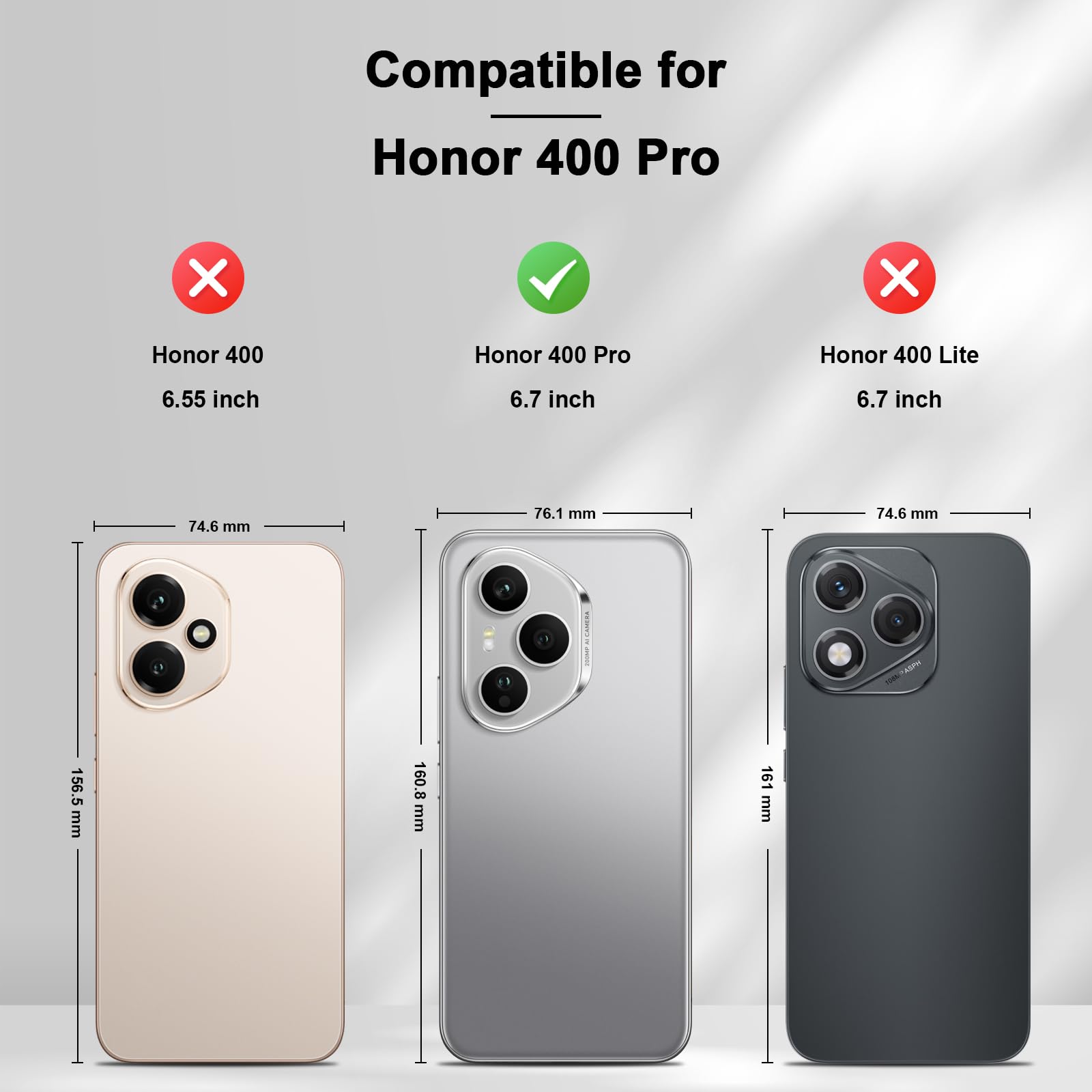 FANFO Handyhülle Für Honor 400 Pro – PU Leder Mit Magnetverschluss, Kartenfach & Standfunktion