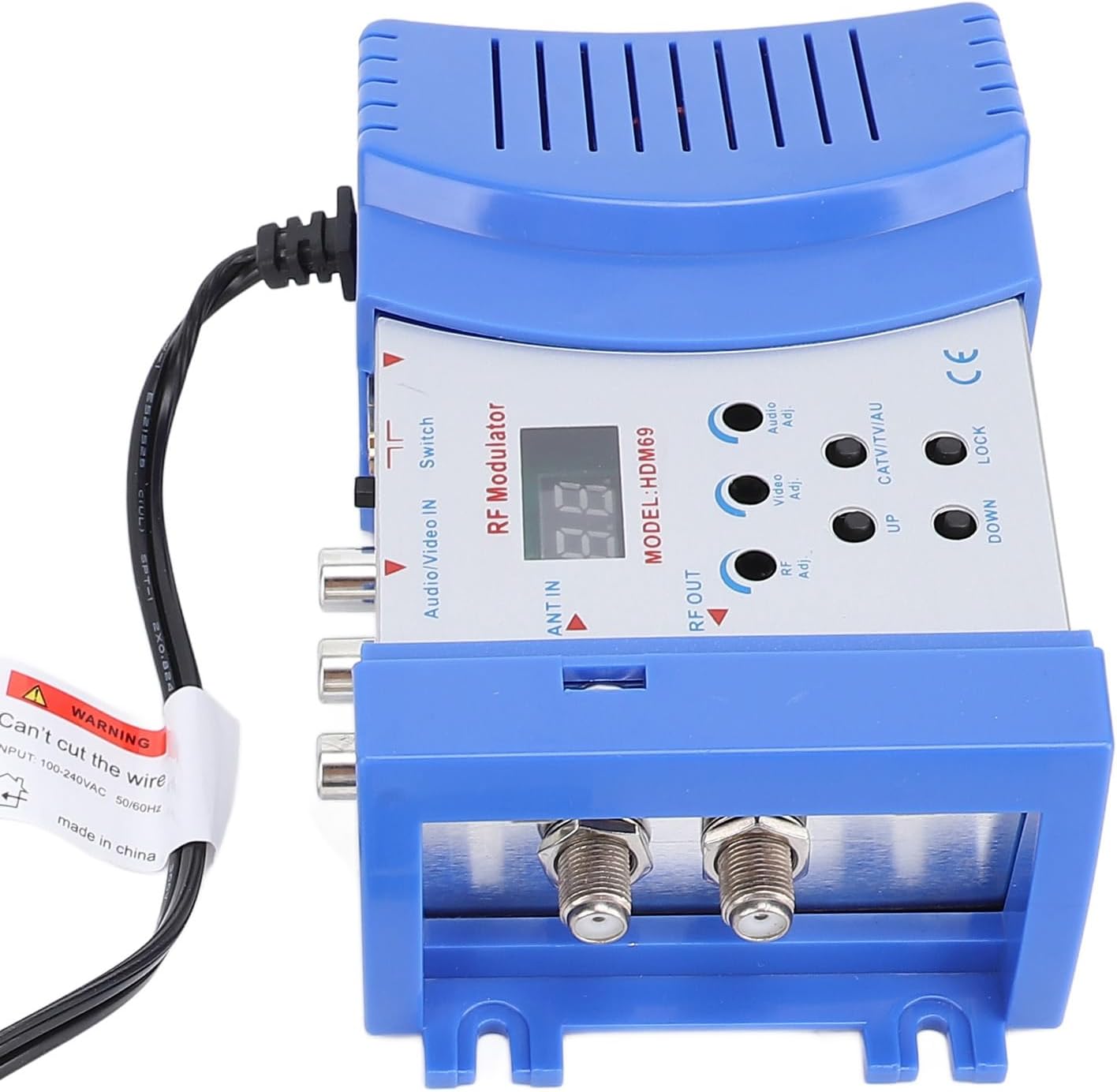 HD Multimedia Interface AV to RF Modulator PAL NTSC Output Plug and Play AV to RF Converter for Home TV Game Console (US Standard)