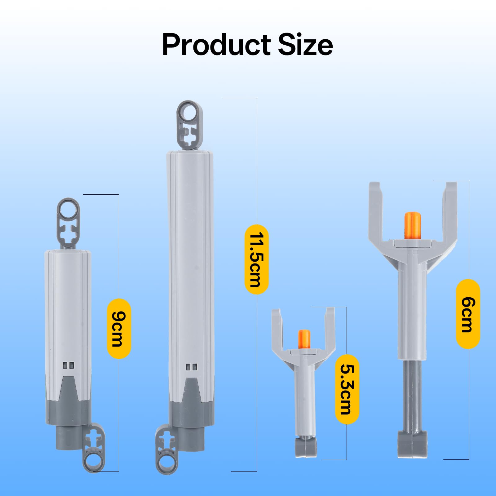 33-Teiliges Pneumatik-Set, APKLVSR Power Functions Motor Set mit Technic-Pumpen, Luftpumpen Kolbendruck Stangen, Schubstange,Pneumatikzylindern,Manometer, T-Verbindungen Alloy Joint