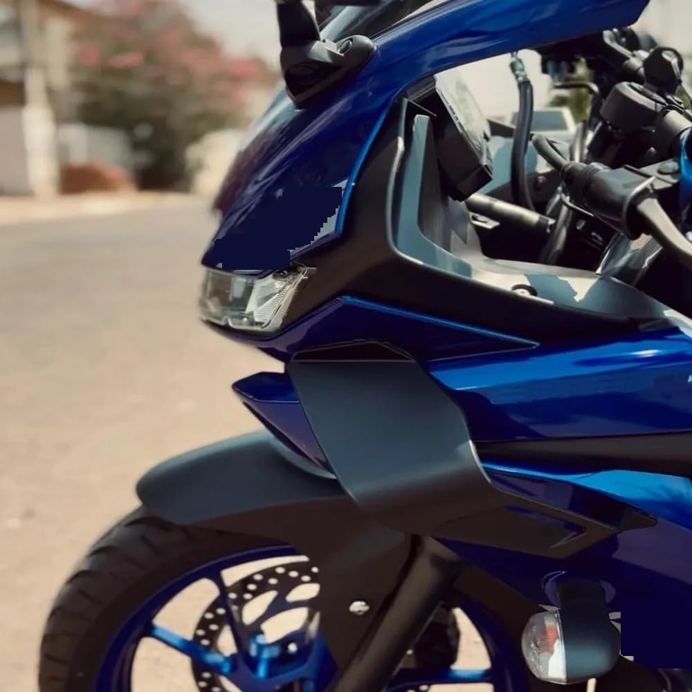 Pasuje do Bmw pasuje do Kawasaki uniwersalny motocykl Winglet aerodynamiczny spojler skrzydło z samoprzylepną dekoracyjną naklejką Włókna Boczne Owiewki Winglets