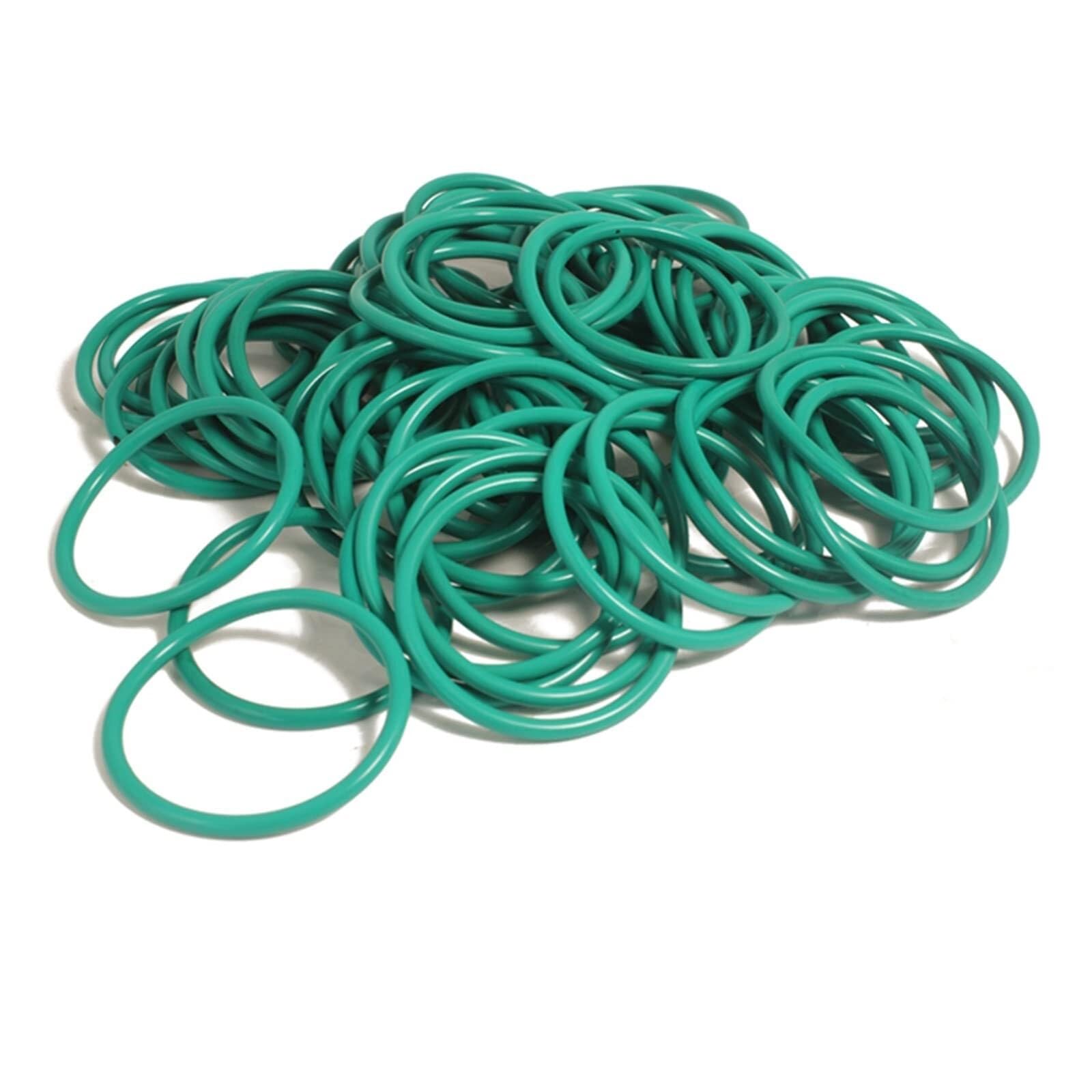 Joint torique CS 2.2mm FKM, joint torique en caoutchouc fluoré, rondelle d'étanchéité mécanique, bague d'étanchéité OD 24mm - 80mm, 10 pièces dans un paquet,Matériau Fiable(OD 66MM-2.2MM)