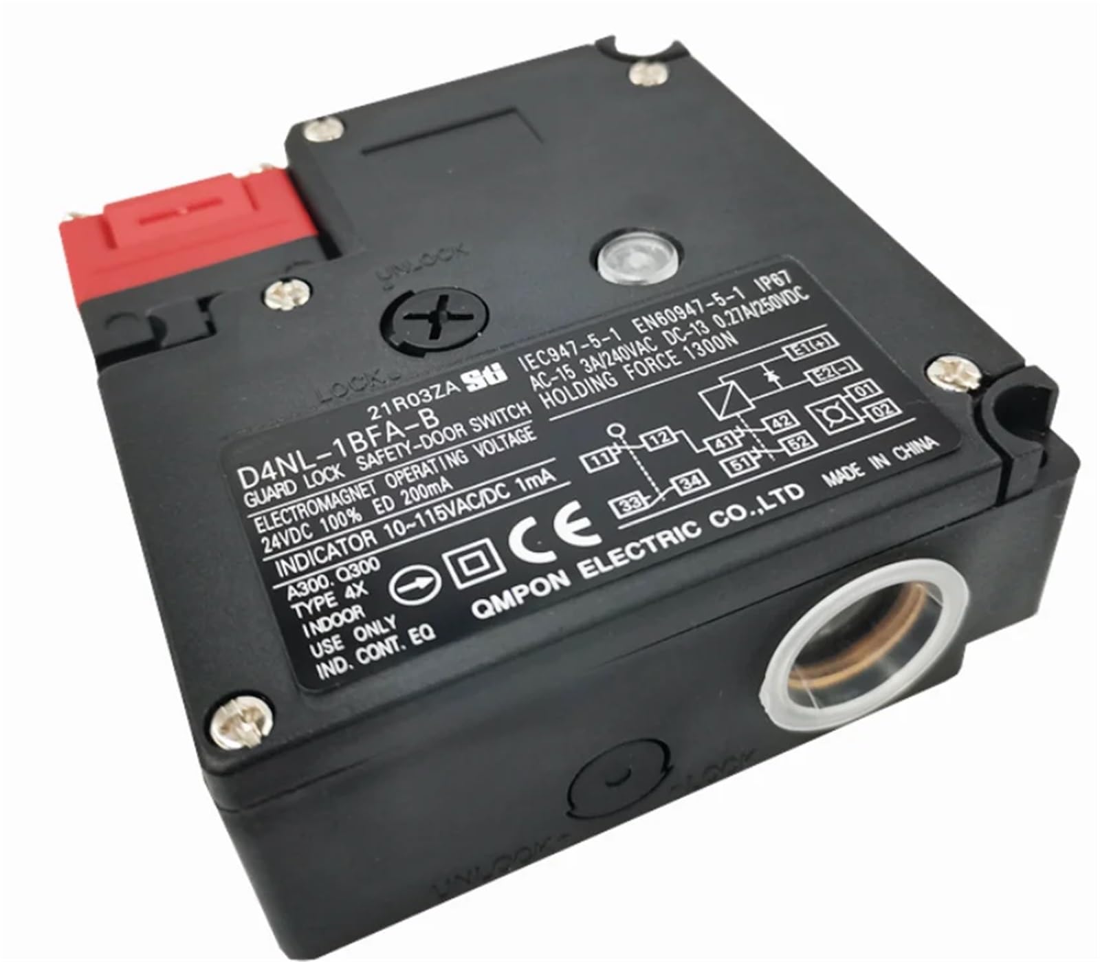 JNURGWLYH Electromagnetic Locking Safety Door Limit Switch D4NL-4AFA-BS D4NL-2BFA-B D4NL-2CFA-B D4NL-1DFG-B(D4NL-2BFA-B)