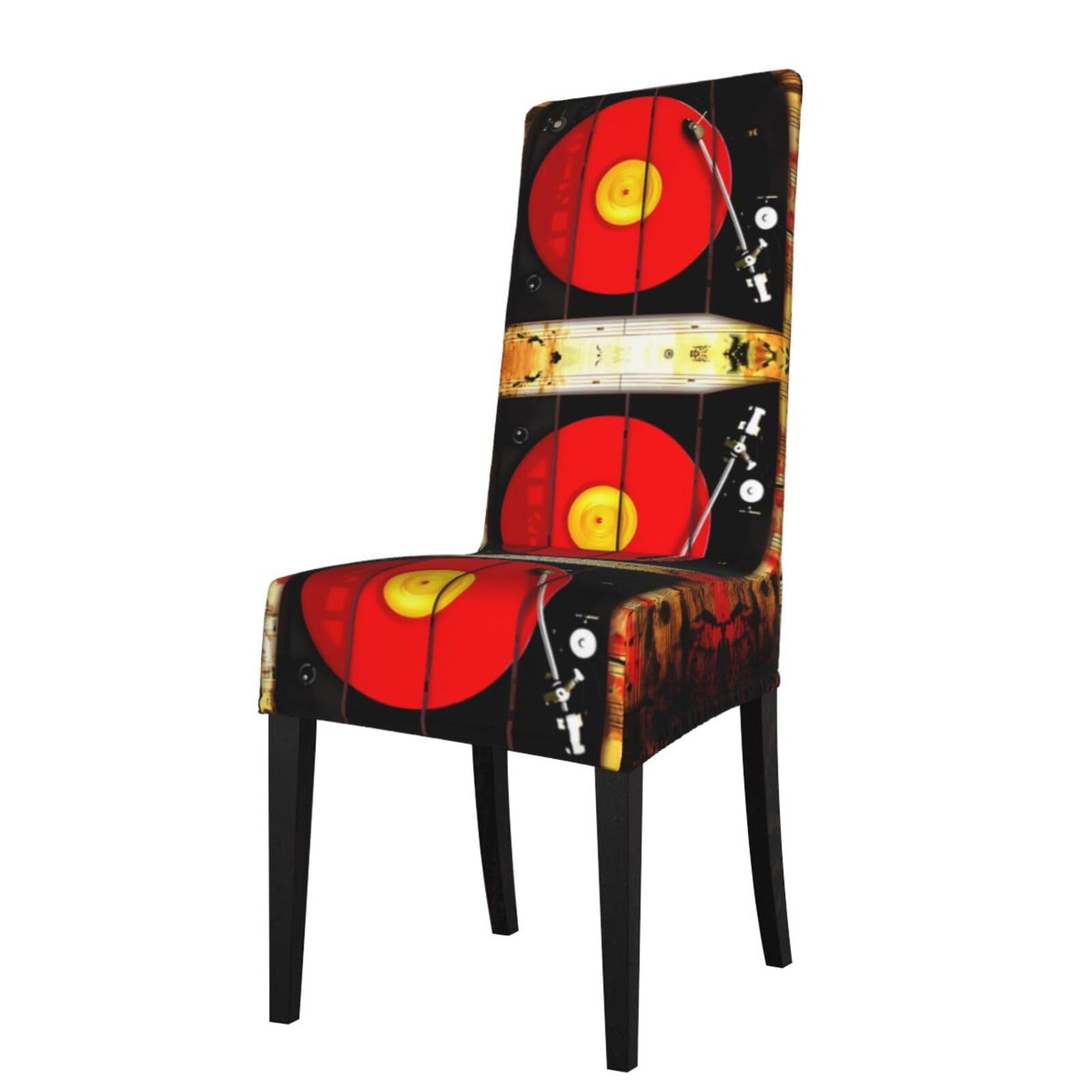 YYHWHJDE music studio Prints Protection Cover for Dining Chair – Stretchable Slipcovers for a Refreshing Dining Room Makeover