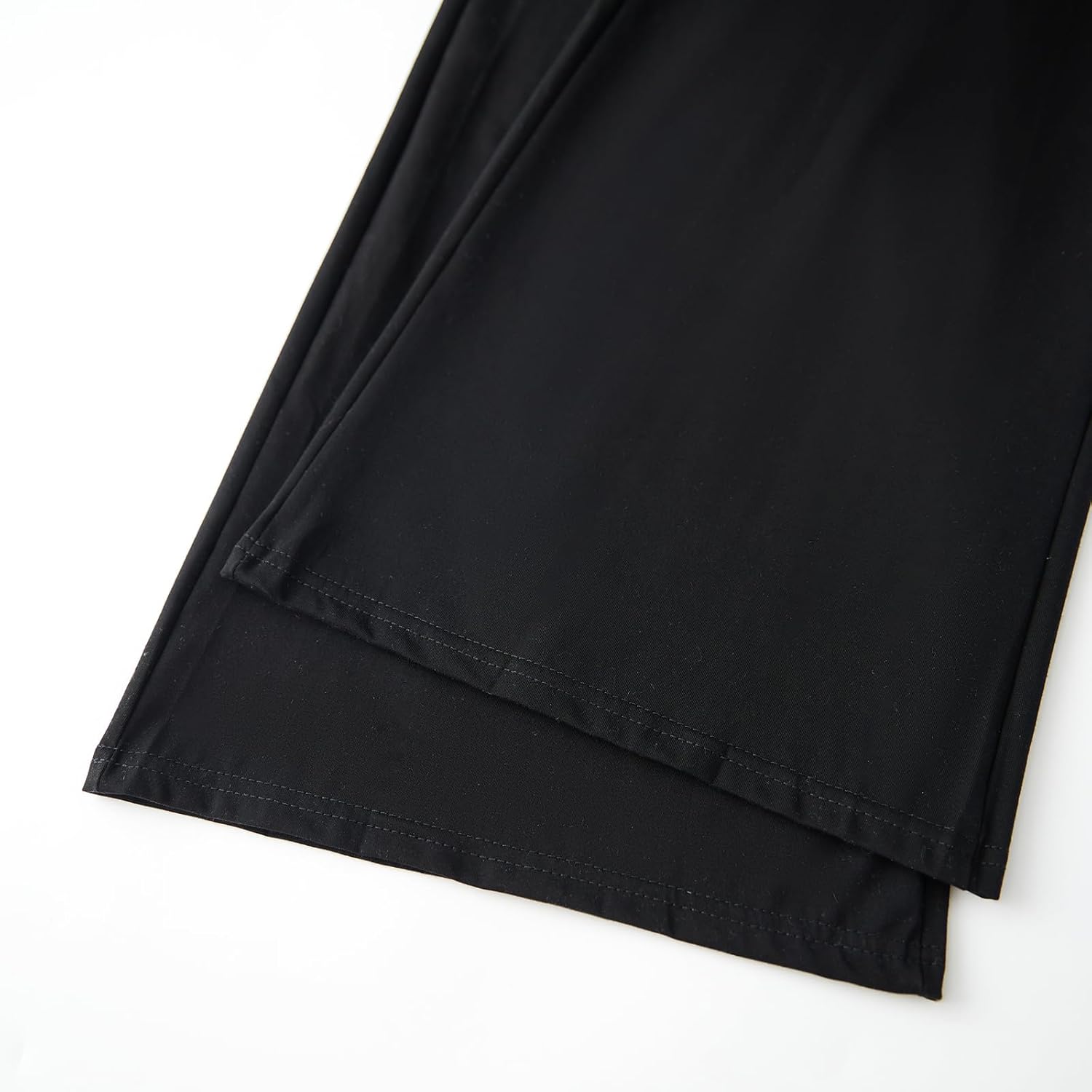 NZNDSHD Fold Over Yoga Pants for Women Low Rise Straight Leg Sweatpants Y2k Solid Color Stretchy Loose Gym Lounge Leggings - Image 8