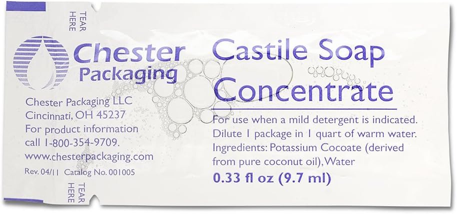 Medline Soap, Castile, 1/3 oz. (Pack of 100)