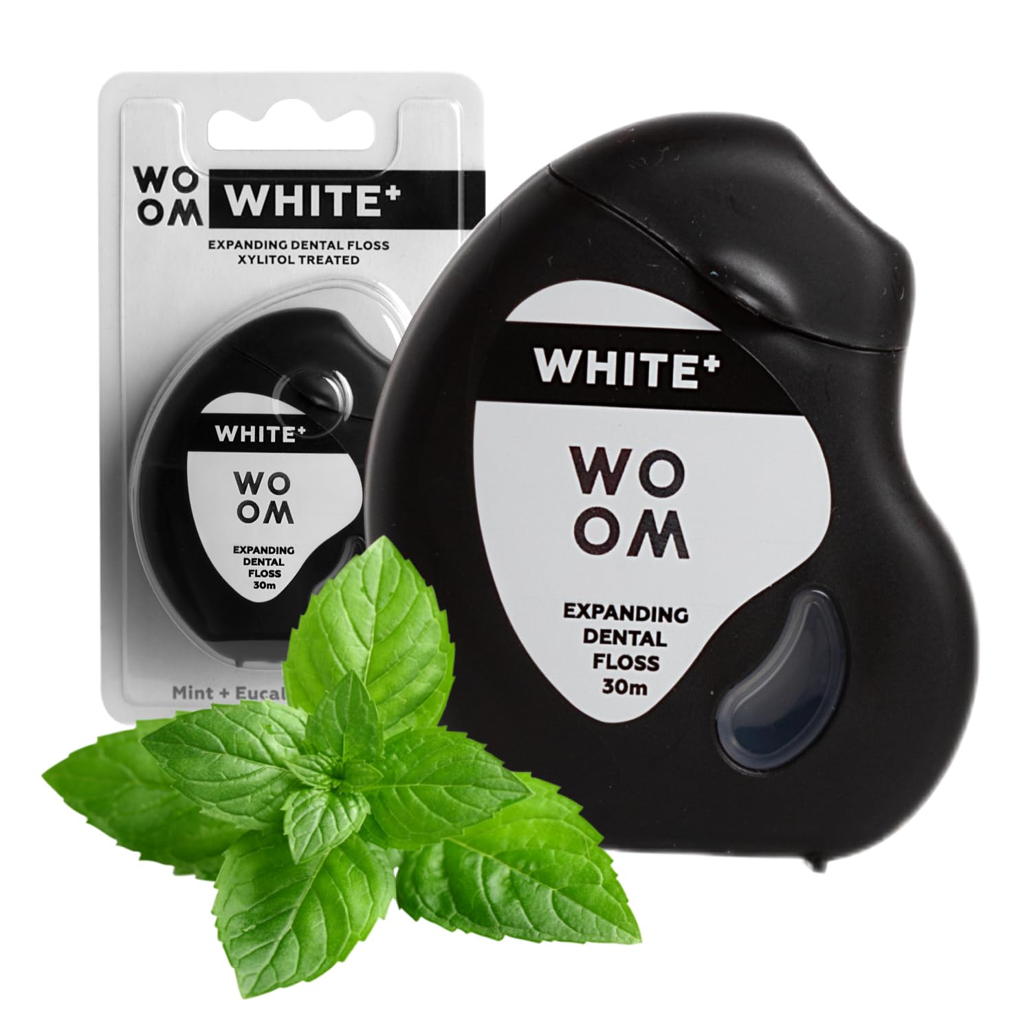 WOOM Expanding Dental Floss 30 m Long Mint Eucalyptus Flavour