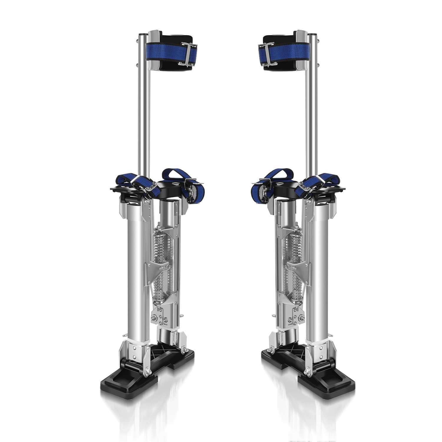 Drywall Stilts, 15''-23'' Drywall Stilts for Adults Adjustable Heights Aluminum Work Stilt for Sheetrock Painting, Pruning Branches or Cleaning