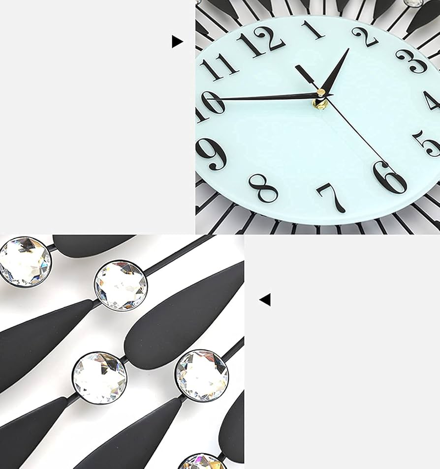 壁掛け時計 大型 スタークロック Amazon.co.jp: 壁掛け時計 大型金属製壁掛け時計、モダンな