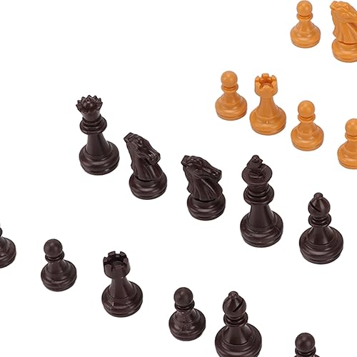 Miniatura 8 de Piezas de ajedrez de repuesto universales resistentes a caídas de doble color reutilizables piezas de ajedrez piezas de estatuilla para fiesta color