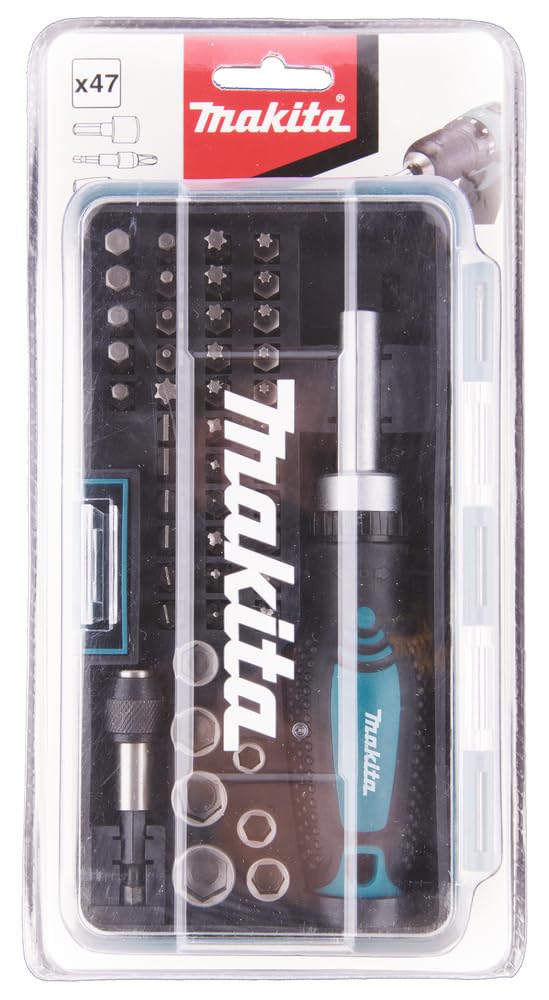 Makita B-36170 - Set de puntas + vasos + atornillador de carraca