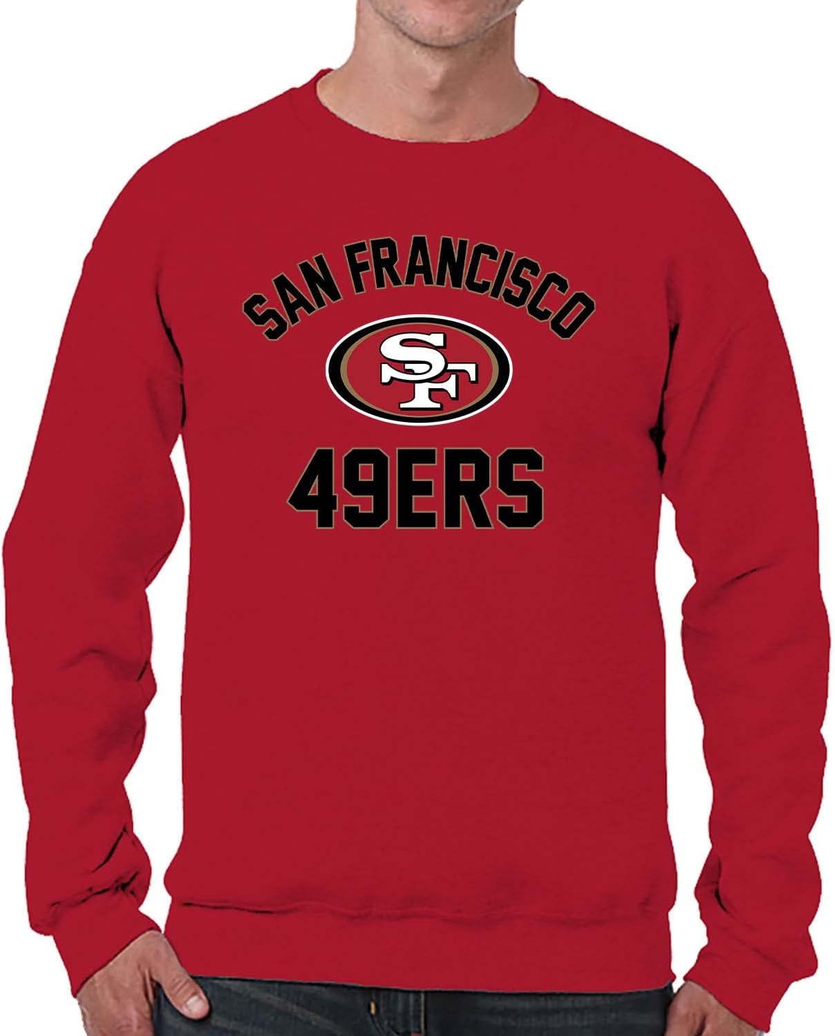 Team Fan Apparel NFL Adult Gameday Football Crewneck Sweatshirt - Cotton Blend - Stay warm, comfortable & stylish on game day
