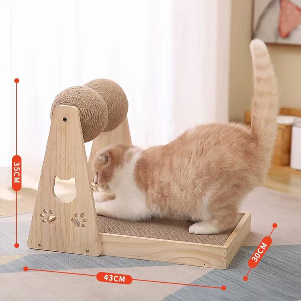 Pelota para Rascar Gatos Juguete para Gatitos Cuerda De Sisal Tablero De Bolas Molienda Juguetes Rascador para Gatos Suministros para Mascotas