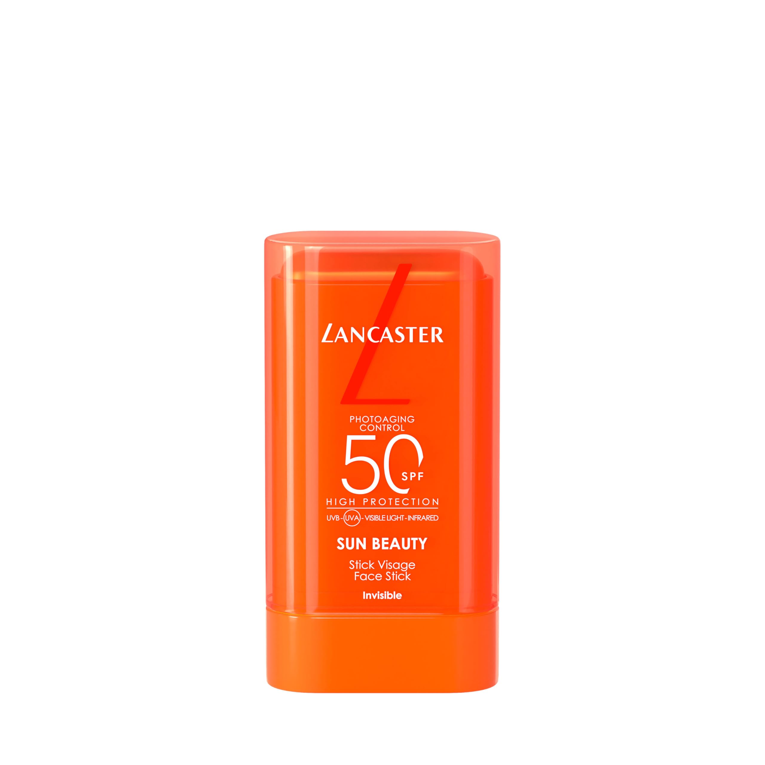 Lancaster Sun Beauty Face Stick SPF50, Translucent Formula, With Easy Hands Free Smooth Application, For All Skin Types, 19g