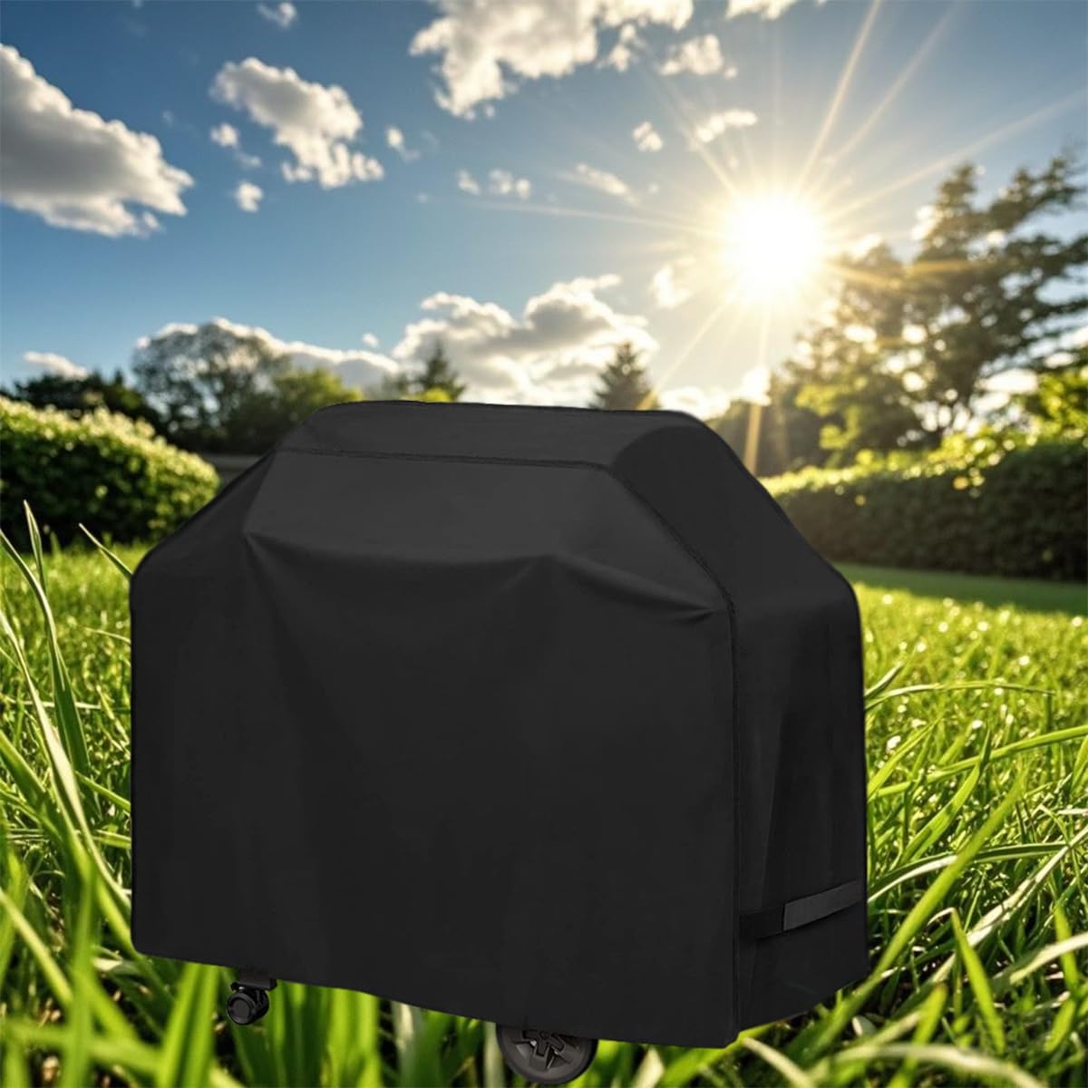 Copertura per griglia per barbecue, adatta a griglie di dimensioni standard da 50 a 57 pollici, si adatta perfettamente, impermeabile, antistrappo, resistente ai raggi UV, facile da pulire,