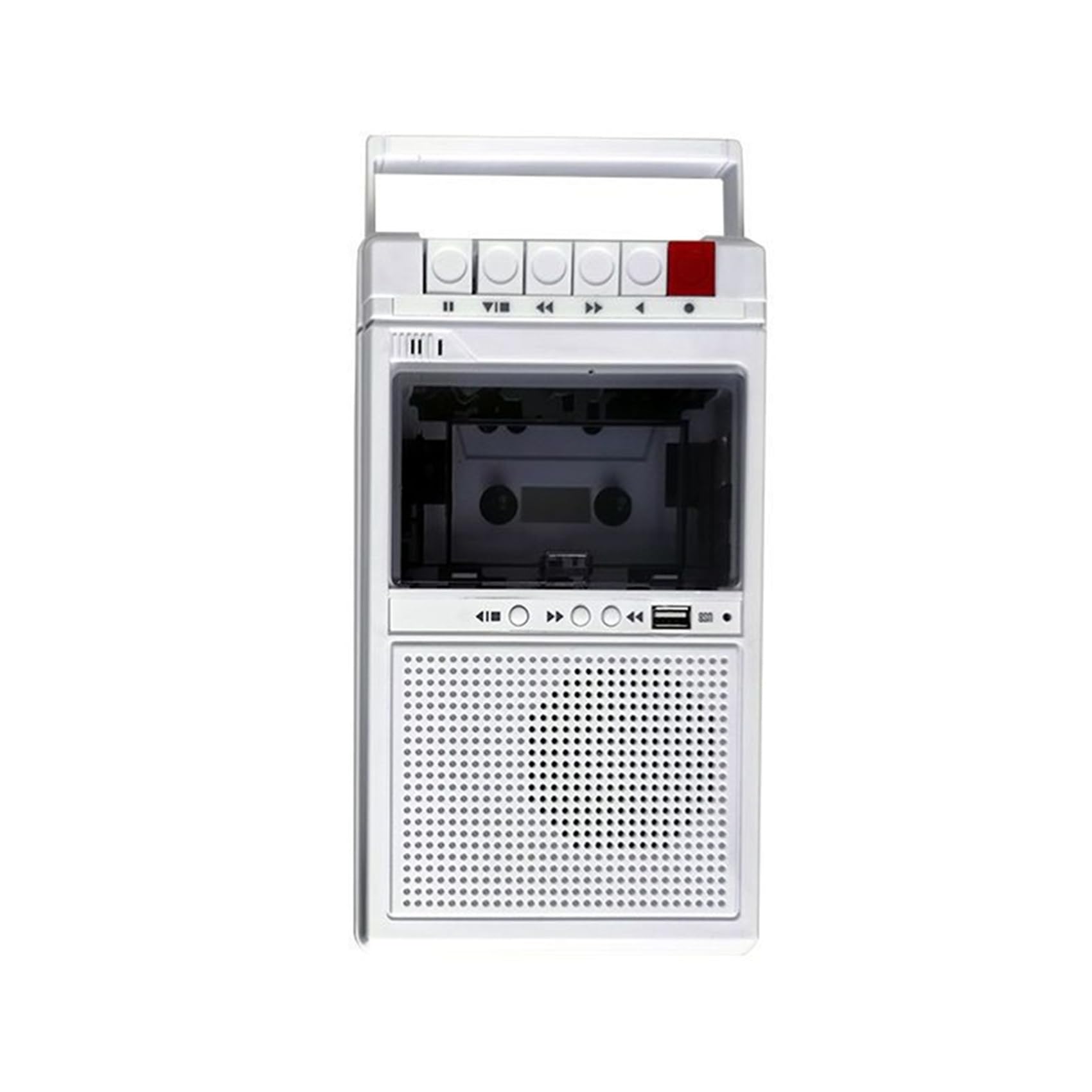 2 x nagrywarka kasetowa i odtwarzacz w stylu retro, obsługuje nagrywanie wewnętrzne i zewnętrzne oraz transkrypcję USB