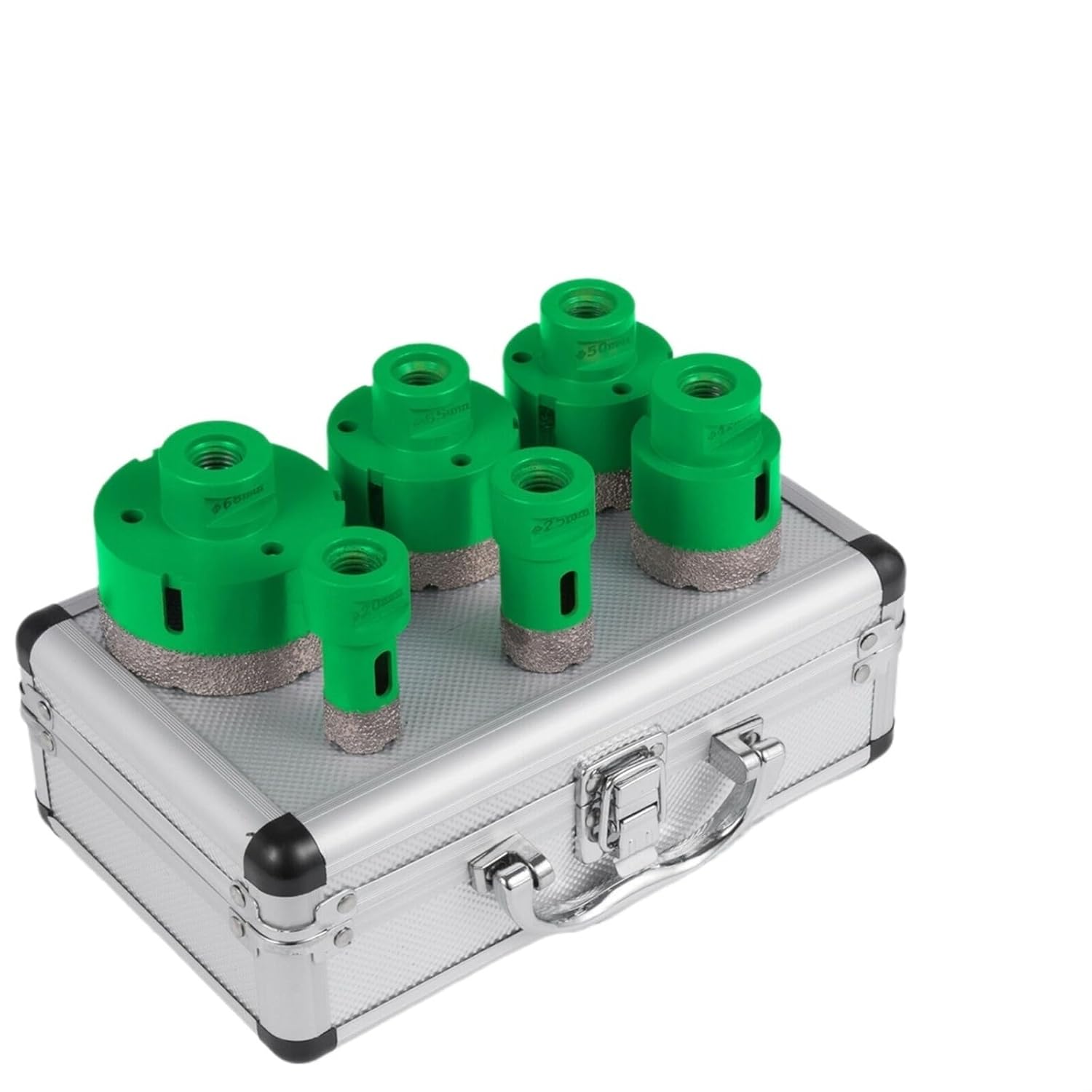 6Pcs Diamond Hole Saws Set 20/25/42/50/55/68mm M14 Carborundum Ceramics M14 Thread Drill Core