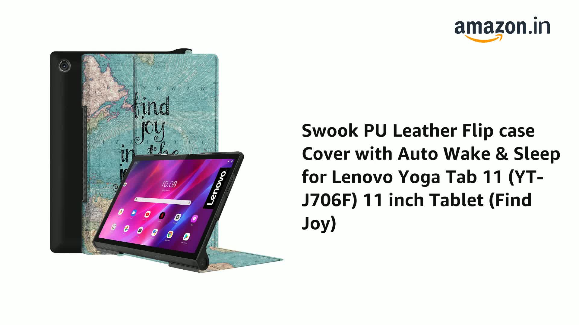 Lenovo Yoga Tab 11 YT-J706F Universal Standlı Tablet Kılıfı Mor