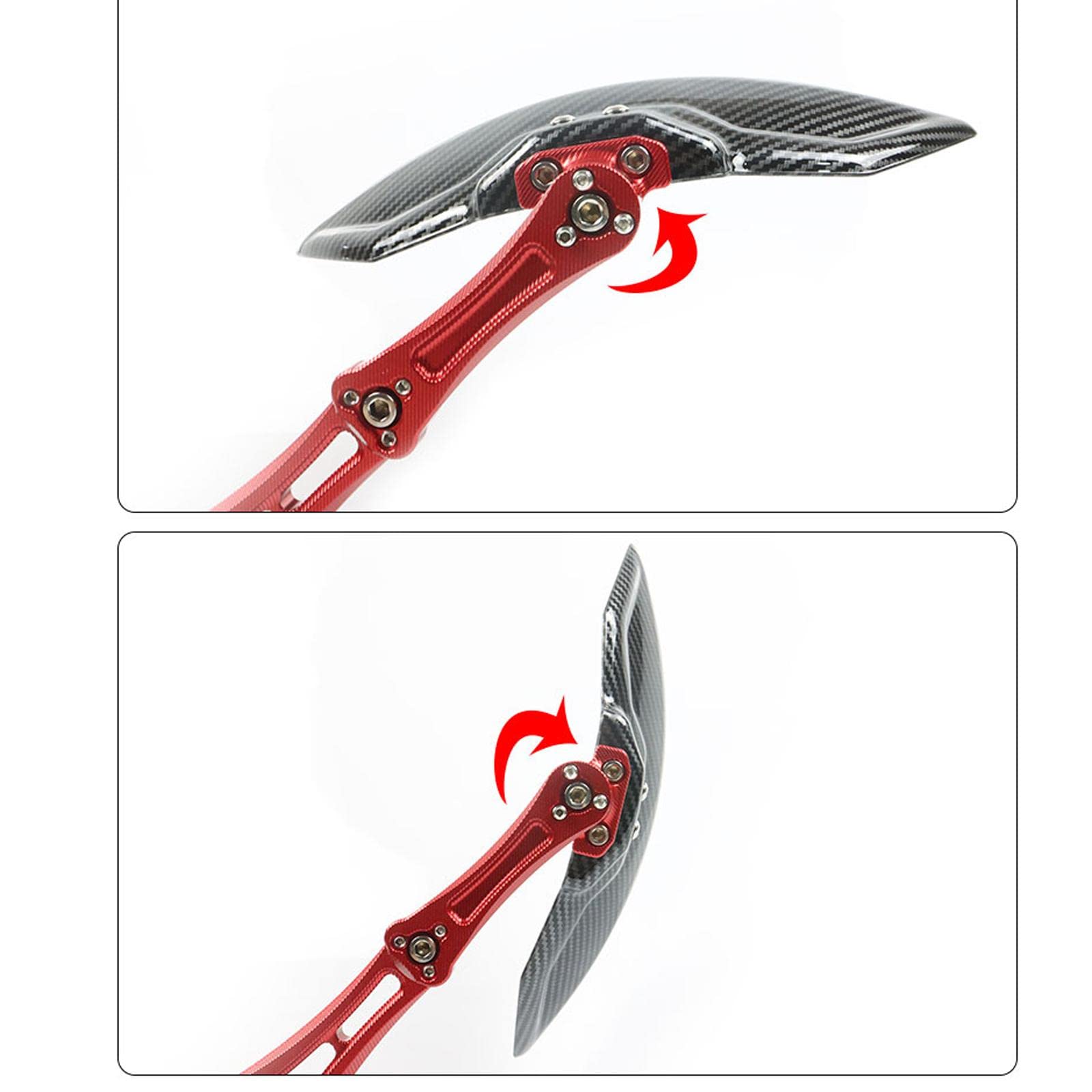 Amagogo Eletric Bike Schutzblech Hinterrad Spritzschutz Kotflügel Aluminiumlegierung Universal Zubehör Verhindert Verschmutzungen für Pendler Ausflüge Alltag