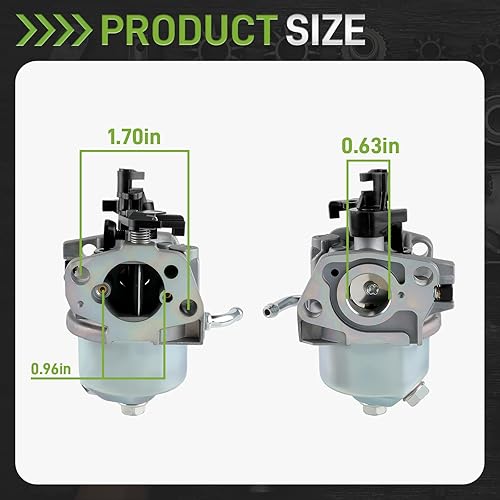 Miniatura 4 de Carburador 16100-ZG9-M12 con afinación compatible con Honda GXV140 HR215 HRB215 HRM215 HRC215 6865059 BE52BD cortadoras de césped Asamblea de