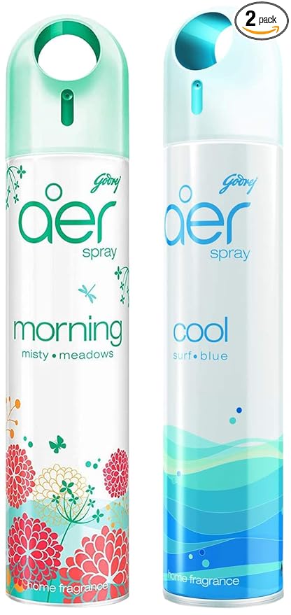 Godrej aer Home Spray – Cool Surf Blue & Morning Misty meadows 220 mL at Rs. 188