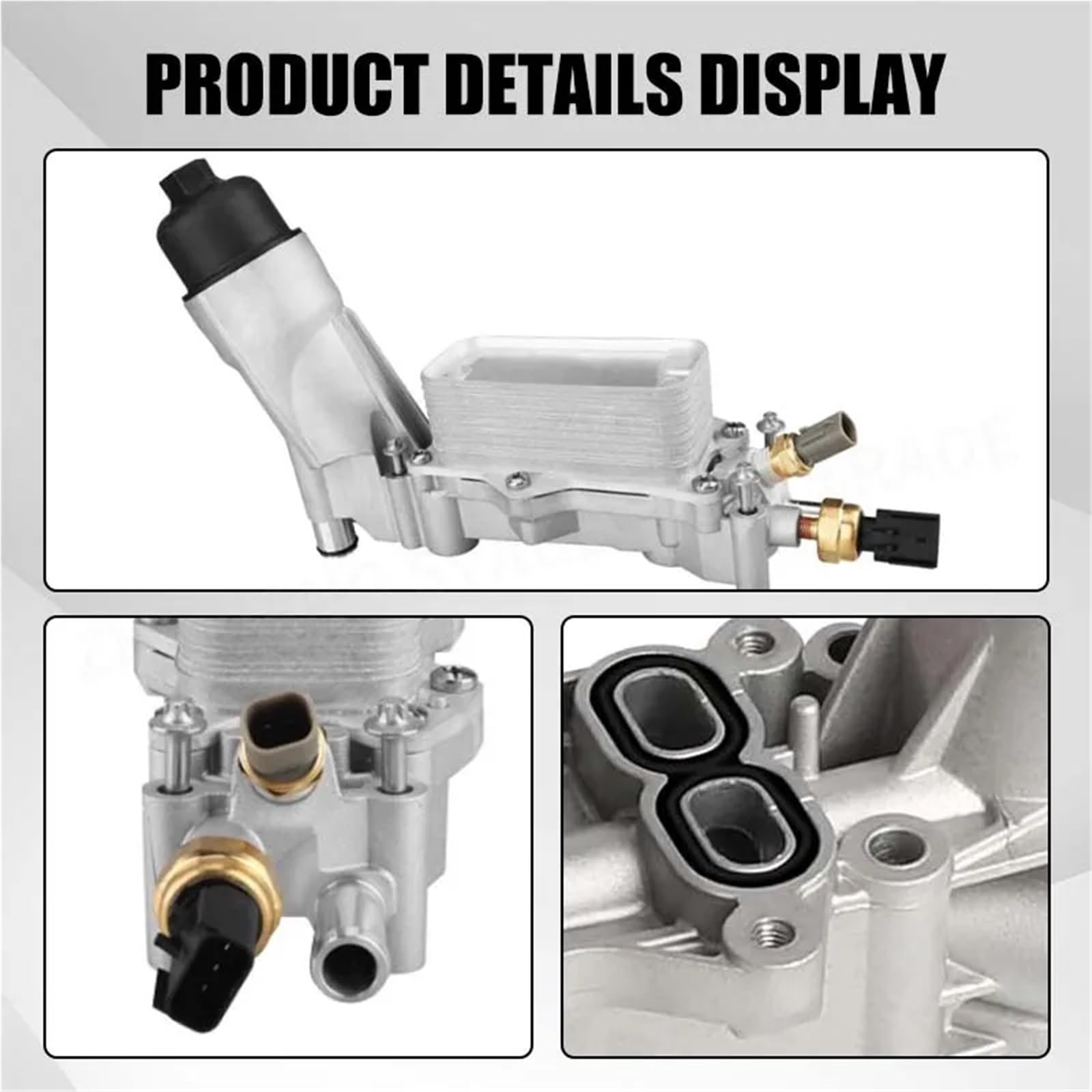 68105583AF Alloggiamento del filtro dell'olio motore in alluminio, adatto per Jeep, adatto per Grand, adatto per Cherokee, adatto per Dodge(Style 1)