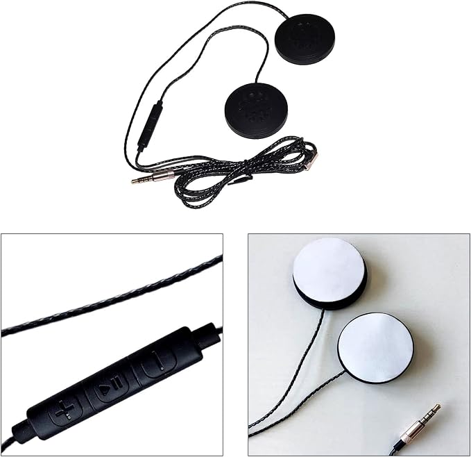 Auriculares para casco de moto Flylin con cable y conexión 3.5mm miniatura 5