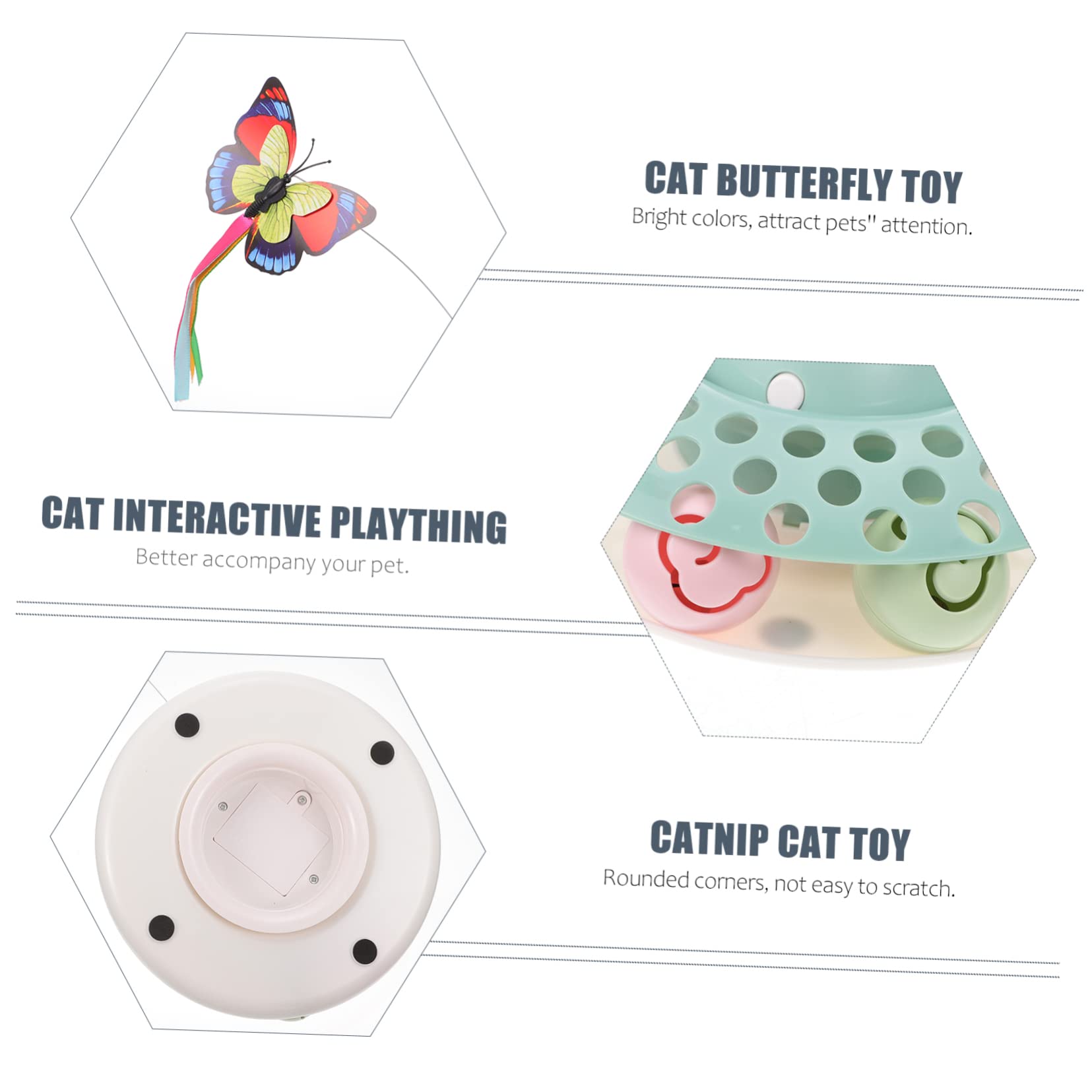 Happyyami 1satz Interaktives Katzenspielzeug Mit Rotierender Schmetterlingssimulation Und Katzenminze Elektrisches Spielzeug Für Katzen Fördert Aktives Spielen Und Bindung Für