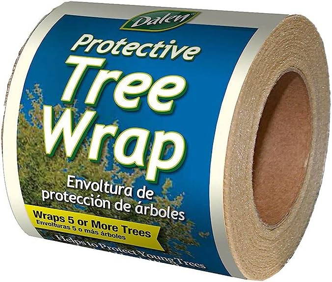 GARDENEER Dalen Protective Tree Wrap and Breathable Material – Non-Toxic and Reusable Protection – Stimulates Faster Growth and Healthier Trees – 3" Wide x 50' Long