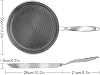 Crepe Pan Stainless Steel 26 cm Pancake Pan with Scratch-Resistant Non-Stick Coating Induction Compatible