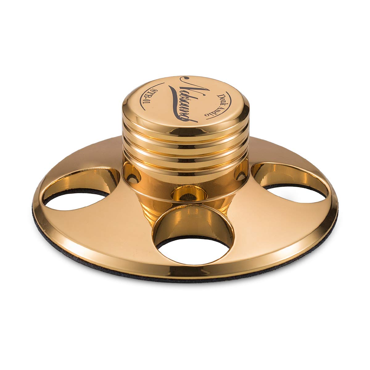 Nobsound STB-01 Schallplattengewicht LP Vinyl Turntables Metal Disc Stabilizer Record Weight für Plattenspieler (Gold)