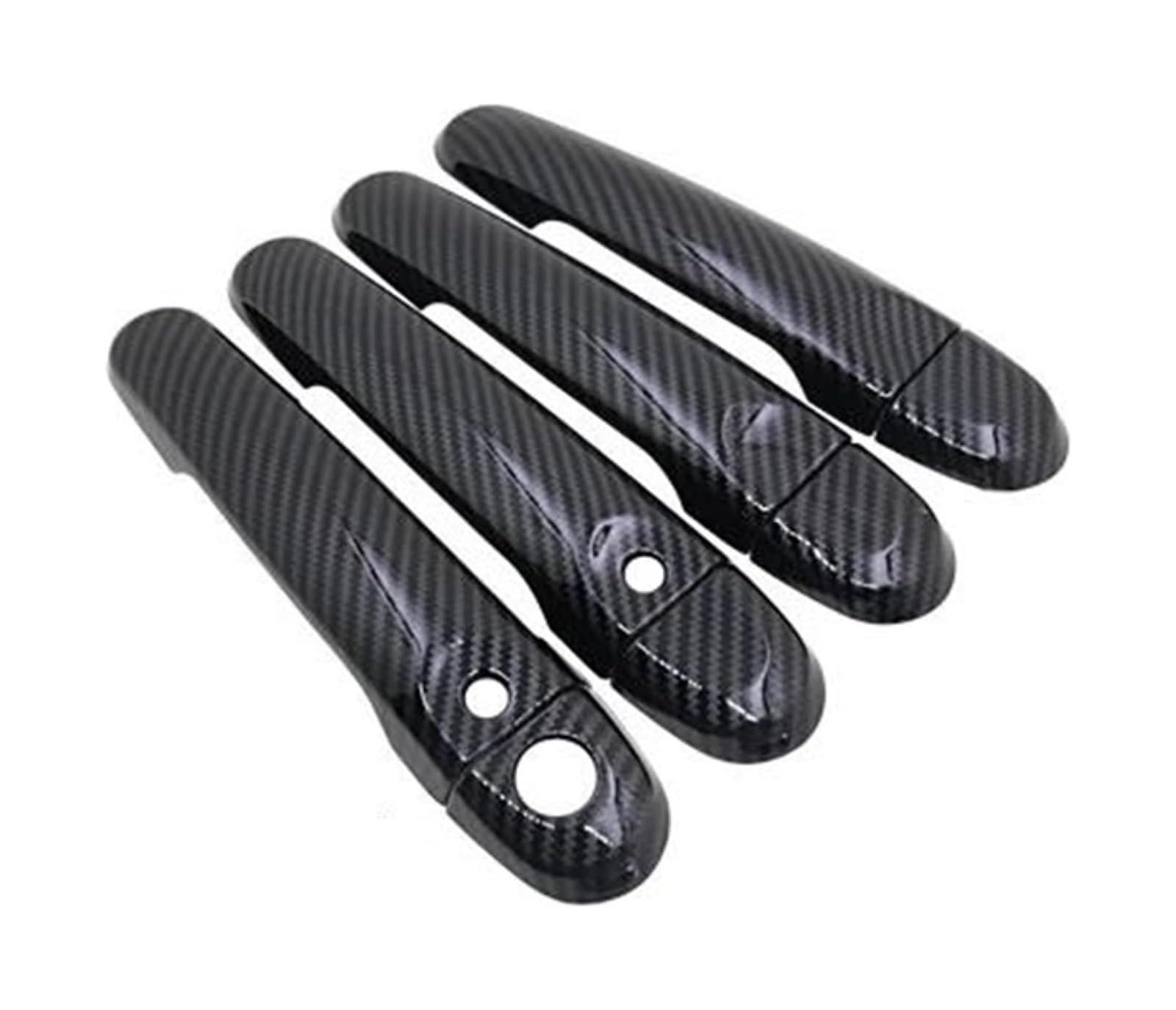 Hckclmbmzw Style1 For Nissan For Note E12 For Versa 2013-2019 Outer Door Handle Cover Exterior Stickers Car Carbon Fiber Style Door Handle Cover(Style1)