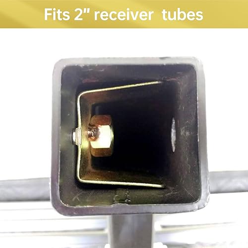 Miniatura 5 de Dispositivo de cuña de pasador de enganche anti-traqueteo,Se adapta al receptor de 2 pulgadas,Agujero de 12 pulgadas