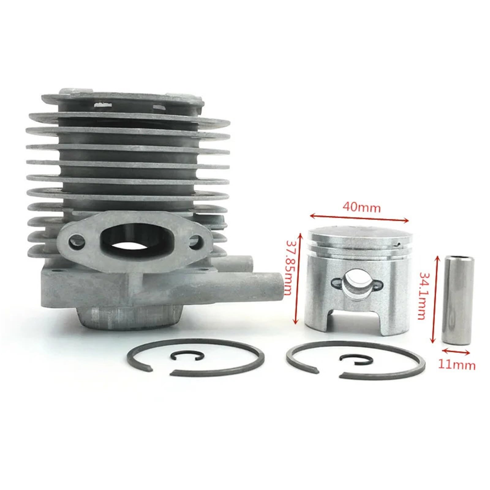 Zestaw cylindrów B45 40 mm pasuje do podkaszarki Shindaiwa Weedeater RC45 BP45 GP450 DYB454 Zestaw zacisków pierścieni tłokowych cylindra