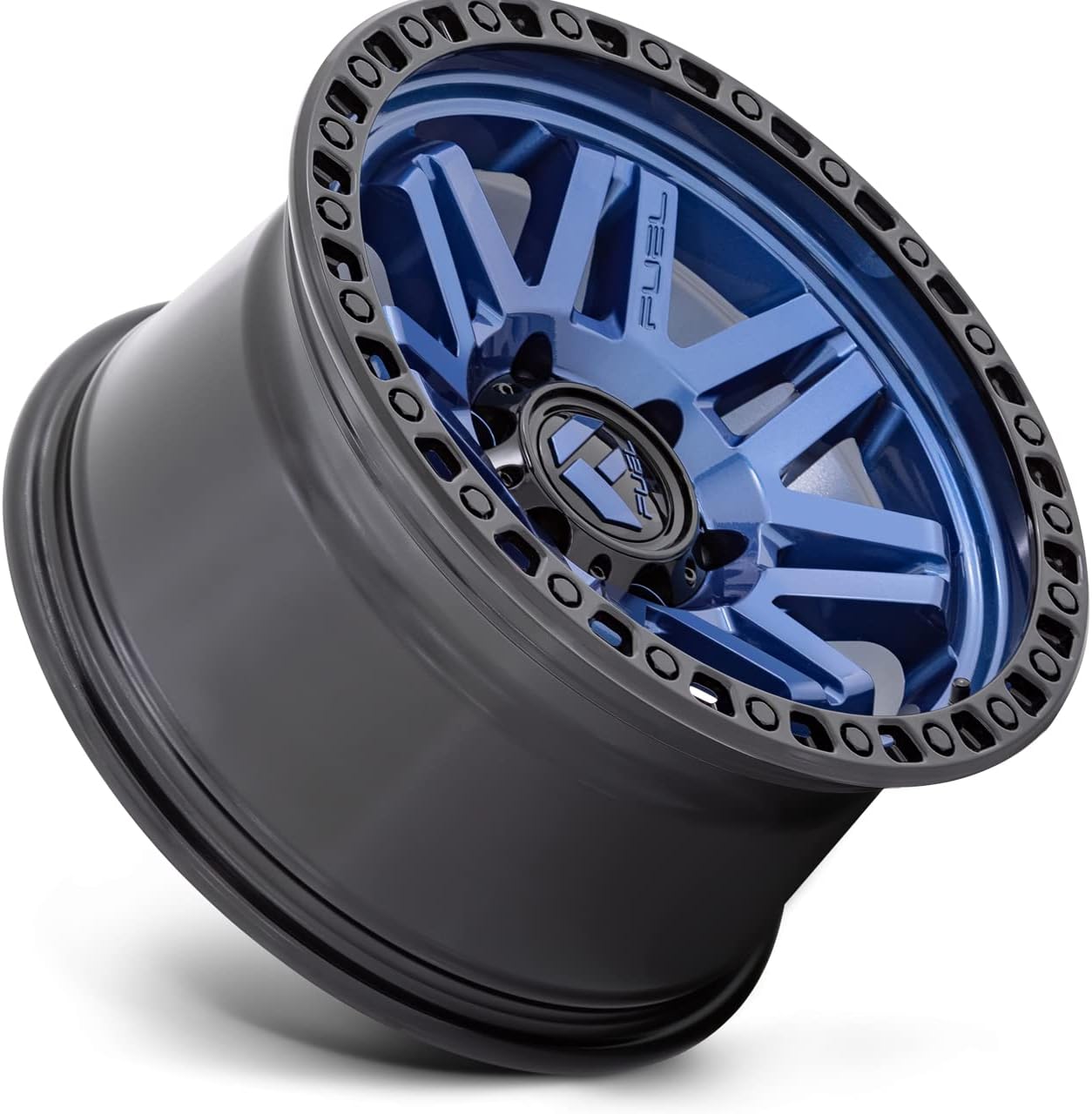 FUEL OFF-ROAD D813 SYNDICATE 17X9, 5X5.0, 5.04, 1mm DARK BLUE WITH BLACK RING - D81317907550