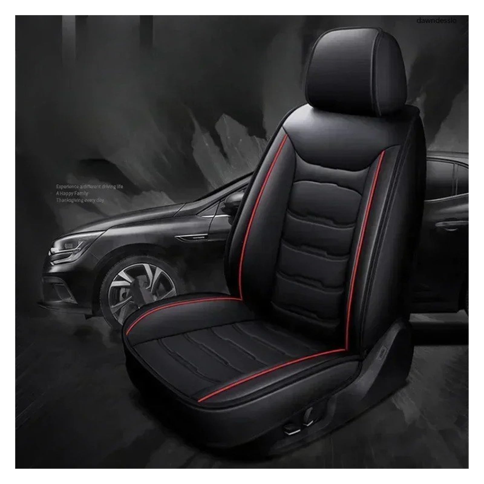 Cubre Universal Protector Banco Dividido Frontal Único para Las Cuatro Estaciones Ajuste Universal para Mayoría Los SUV Juego Fundas Asiento Cuero PU