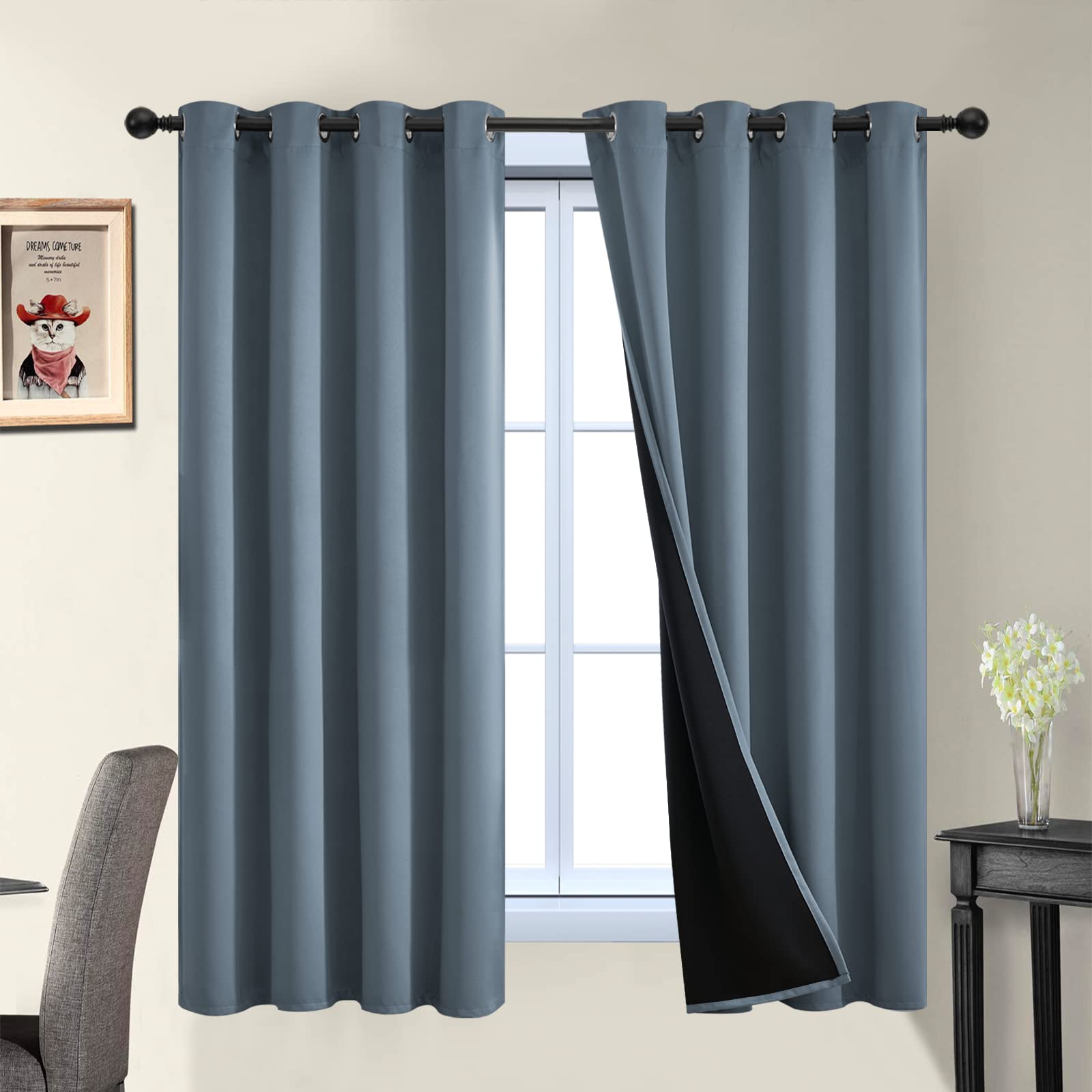 Photo 1 of Yakamok Blackout Curtains - 100% Room Darkening Thermal Insulated Panels