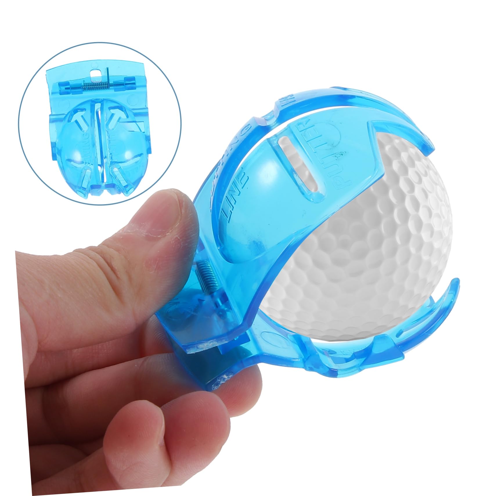 UPKOCH Golfball Markierer und Ausrichtungshilfe Teiliges Blaue Marker mit Federclip Marker Stifte für Präzise Ballmarkierungen und Verbessertes Putten