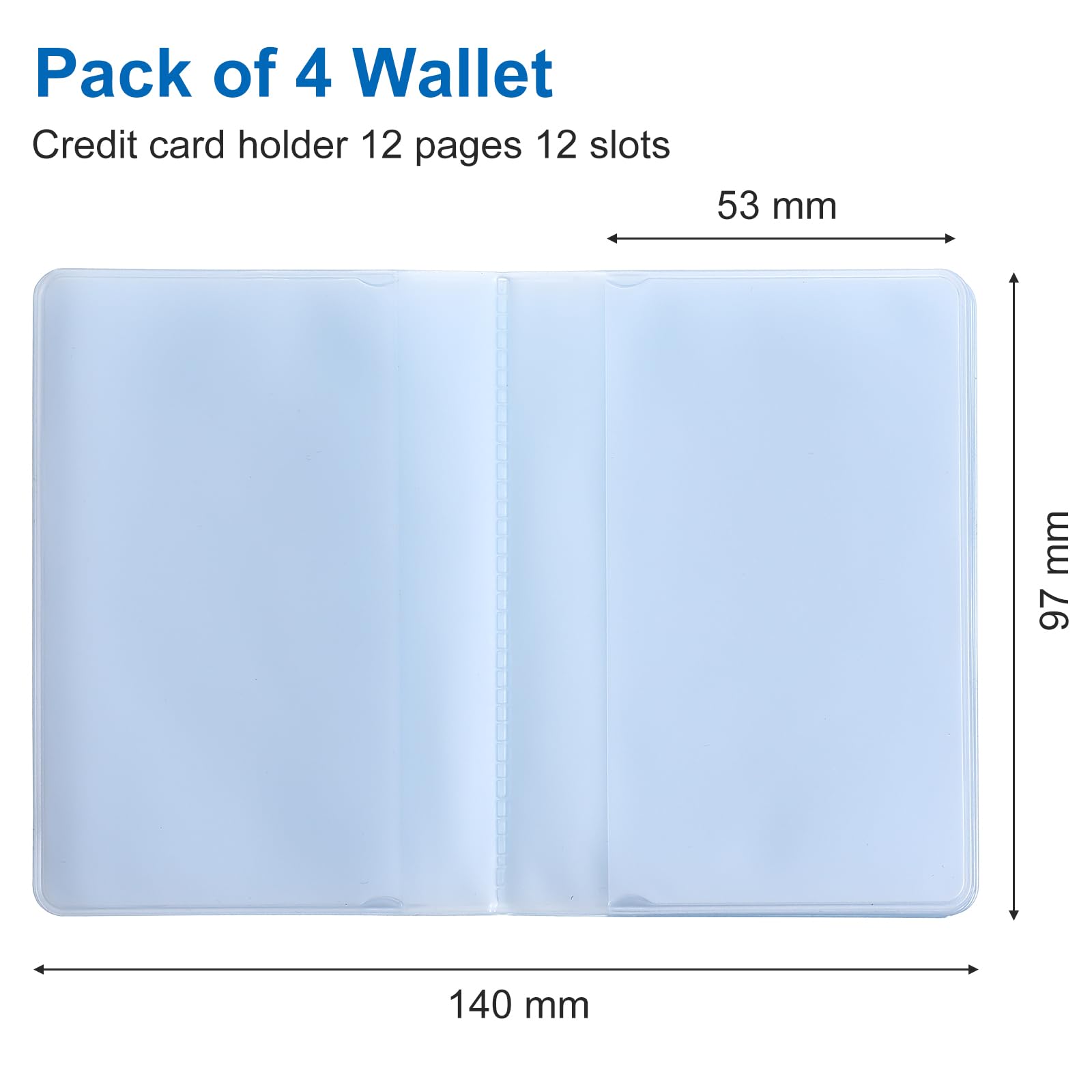Set 4 Custodie Porta Carte Rigide Trasparenti - Made In France - 9x6 Cm - Antiriflesso Per CB, Navigo, Tessere