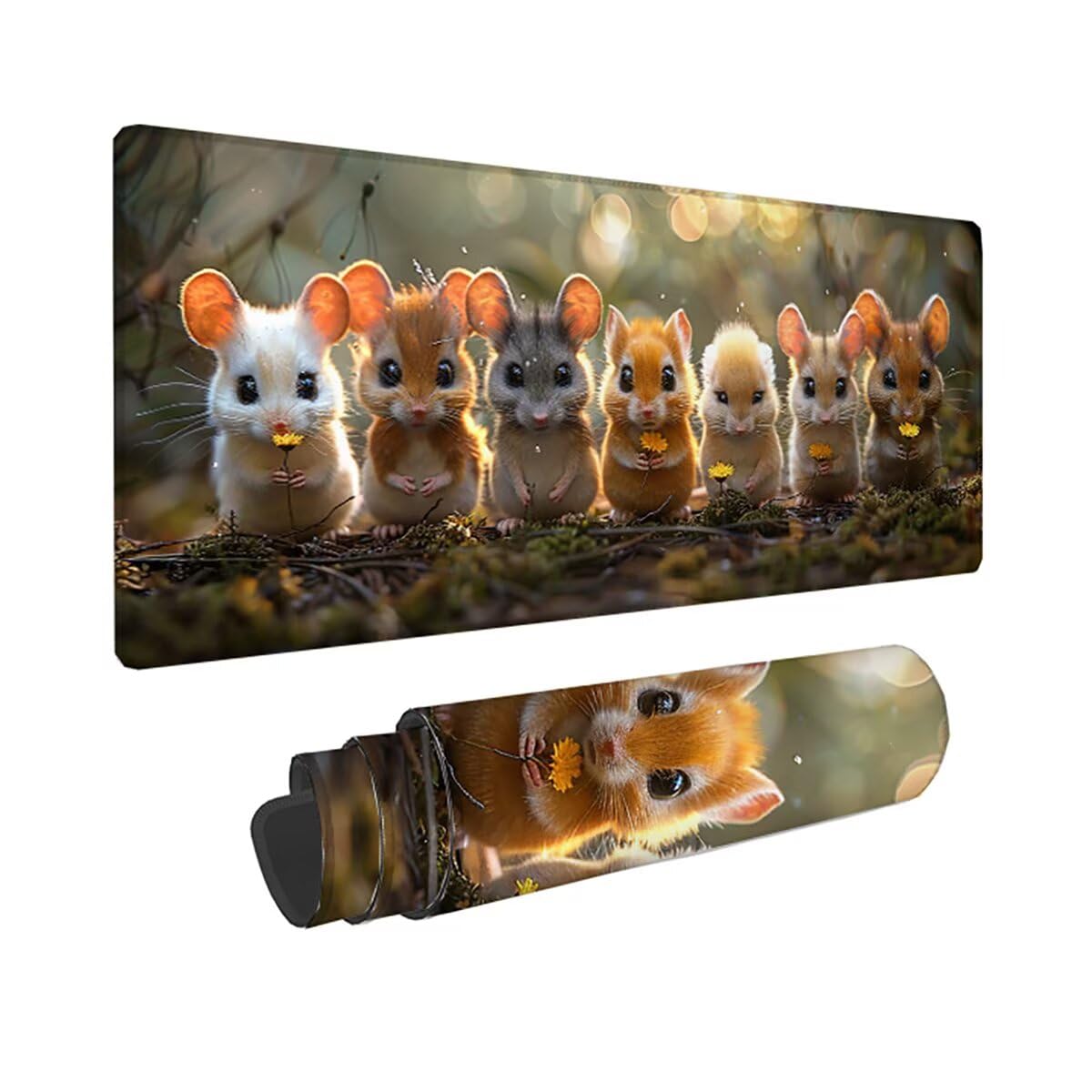 Tappetino per Mouse Gaming XXL 1200x600x3mm– Ufficio Mousepad Grande – Migliora la Velocità e la Precisione Tenuta Stabile Sottomano per Ufficio e Casa Accessori Scrivania Animale PjY14695 N-U