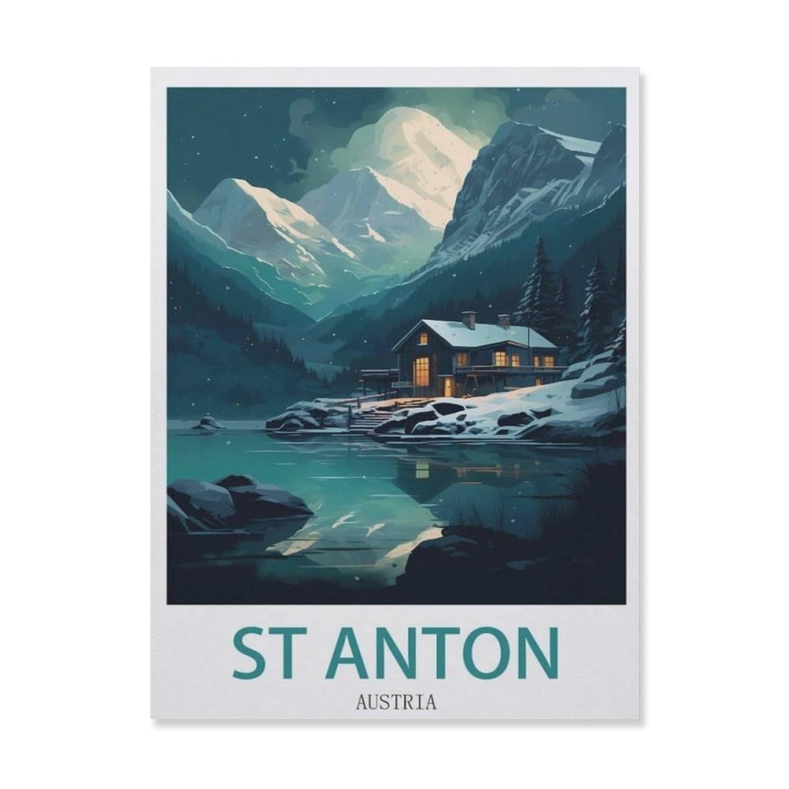 St Anton Austria，Vintage Tin Signs Funny Metel Decorative Signs - Retro Wall Decor Home Wall Signs(15x30cm）6x12 inch-EI68
