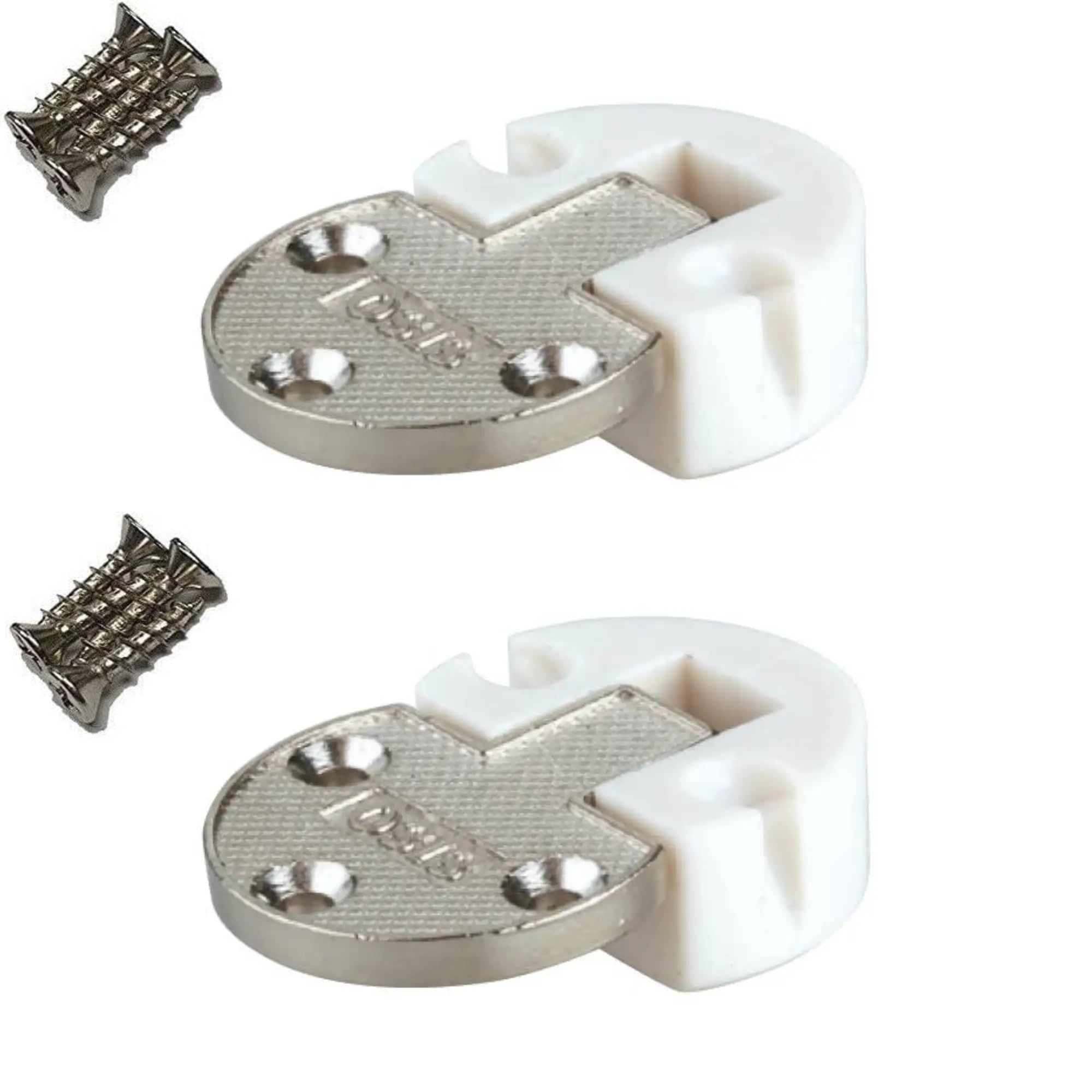 cyclingcolors 3666690029416 2 x lid Furniture Hinge Plano-Medial 30 mm Fitting Made of Wood Flap Holder, Silver
