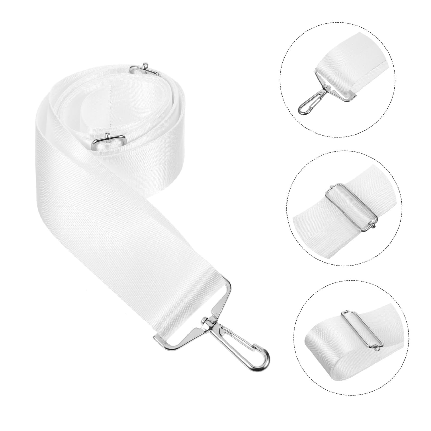 Toyvian Centrale della Rete da Tennis Cinghie Corda Portatile conveniente Maniglia Corde per reti da Tennis di Cinghia da Tennis Nylon Bianca