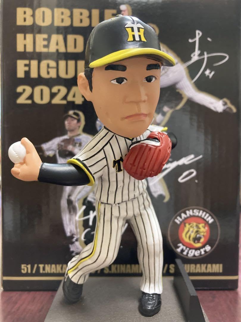 Amazon.co.jp: 阪神タイガース ボブルヘッドフィギュア パリ 中野拓夢