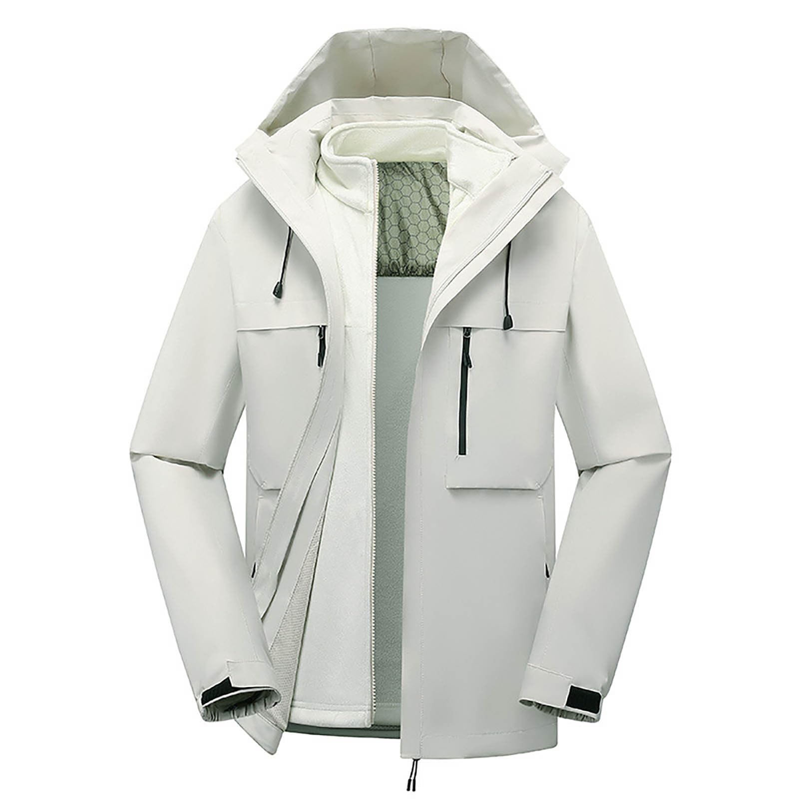 Giacca invernale calda softshell da uomo, impermeabile, antivento, funzionale, per escursioni, bicicletta, campeggio, leggera, spessa