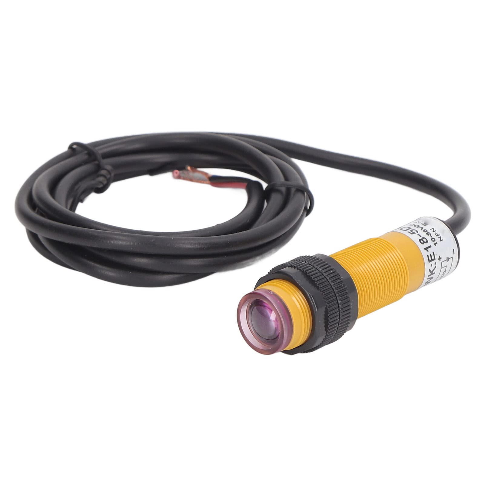 Hyuduo Módulo de Sensor de Infrarrojos ABS Módulo de Sensor de Infrarrojos 10 a 36 V CC Ajustable de 5 a 30 Cm NPN Interruptor Fotoeléctrico Normalmente Abierto para Evitar Obstáculos Seguimiento de