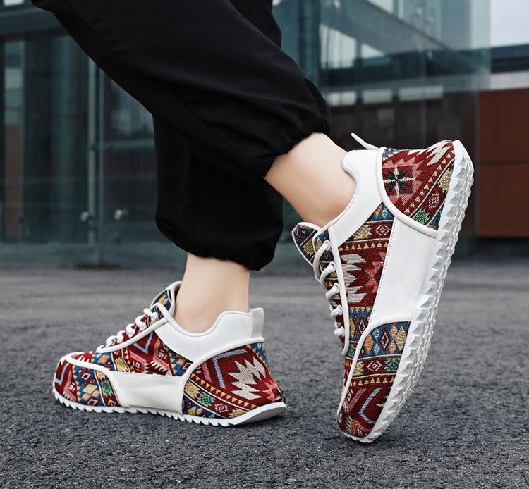 Men's Fashionable Retro Sports Shoes, Running Shoes with Laces and Non-Slip, Suitable for Outdoor Training and Fitness, Suitable for All Seasons2