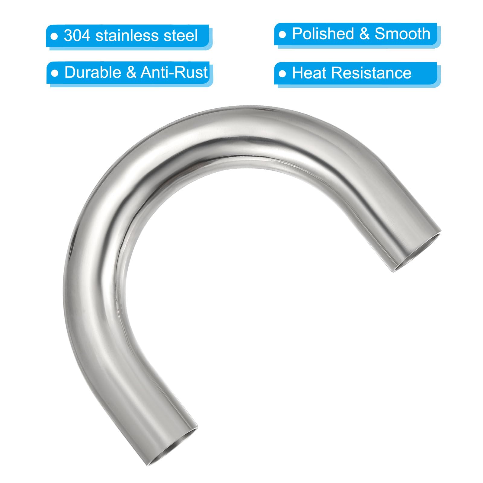 PATIKIL 180 Degree Sanitary Extended Pipe - Image 3
